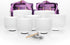 White Frosted  Singing Bowl 3 Set of C E G  Bowl Set Size 8/10/12'' with Bag